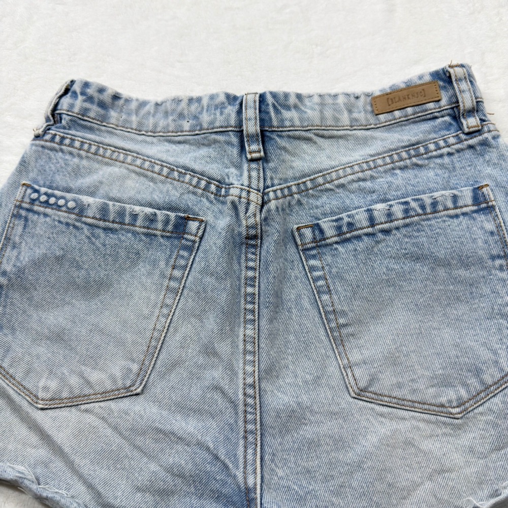 [BLANKNYC] The Reeve Ultra Hi-Rise Denim Shorts Womens 27‎ Light Wash Excellent - Picture 6 of 10